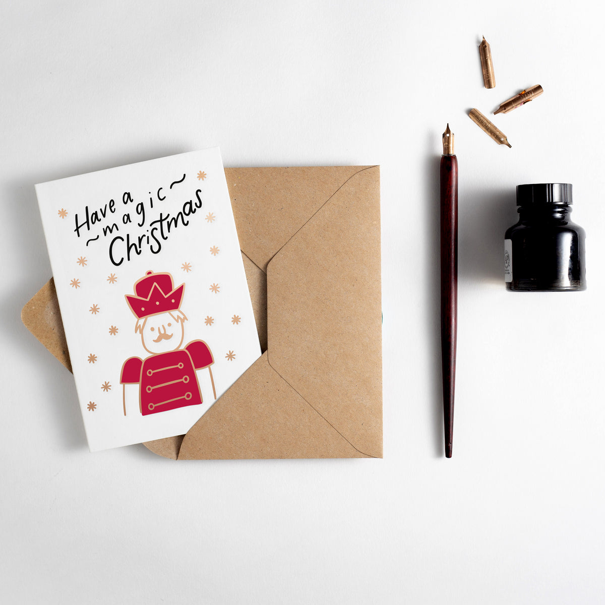 Have A Magic Christmas Letterpress Christmas Card