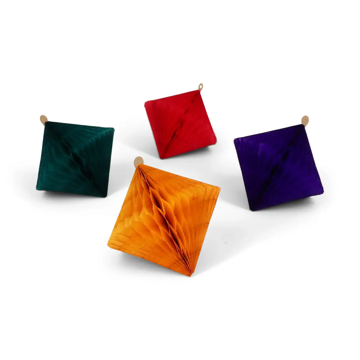 Paper Dreams Set of 4 Honeycomb Paper Jewels