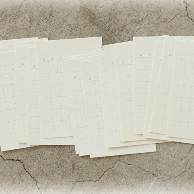 MD Paper Monthly Diary Sticker Pack, £10.50