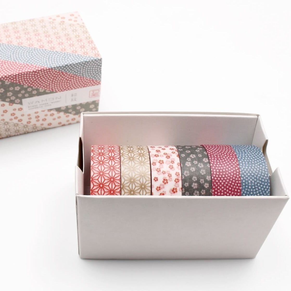 MT Set of 6 Patterned 'Wamon 5' Washi Tapes
