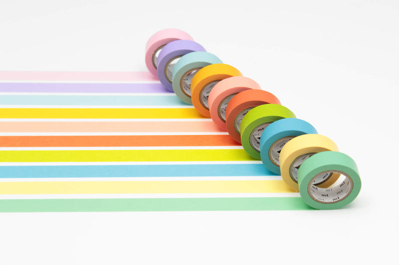 MT Set of 10 Light Colour Washi Tapes