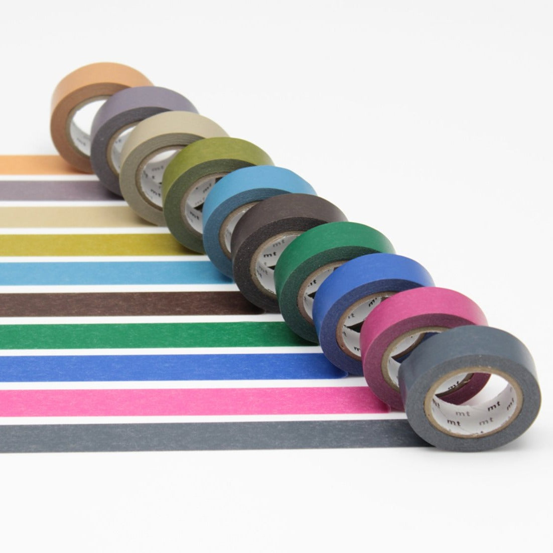 MT Set of 10 Dark Colour Washi Masking Tape