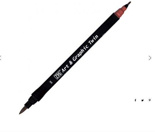 Kuretake ZIG Art & Graphic Twin Brush Pen Various Colours