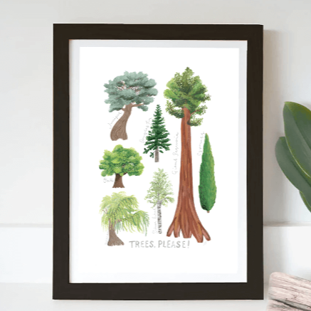 Jade Fisher Trees Please A3 Art Print