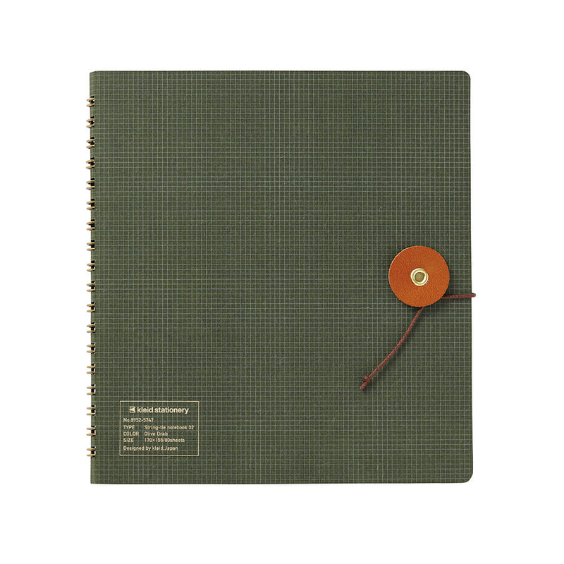 Kleid String Tie Square Notebook Olive, £16.95