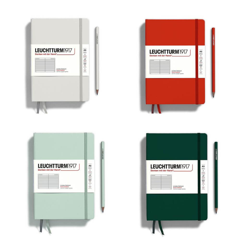 Leuchtturm 1917 A5 Natural Colours Hardcover Notebook Lined