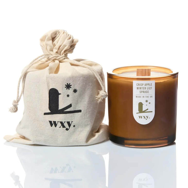 Wxy Crisp Apple Winter Lily Spruce 12.5oz Christmas Candle