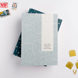 Hunter Paper Co Blue Pattern A5 Lay Flat Chunky Notebook