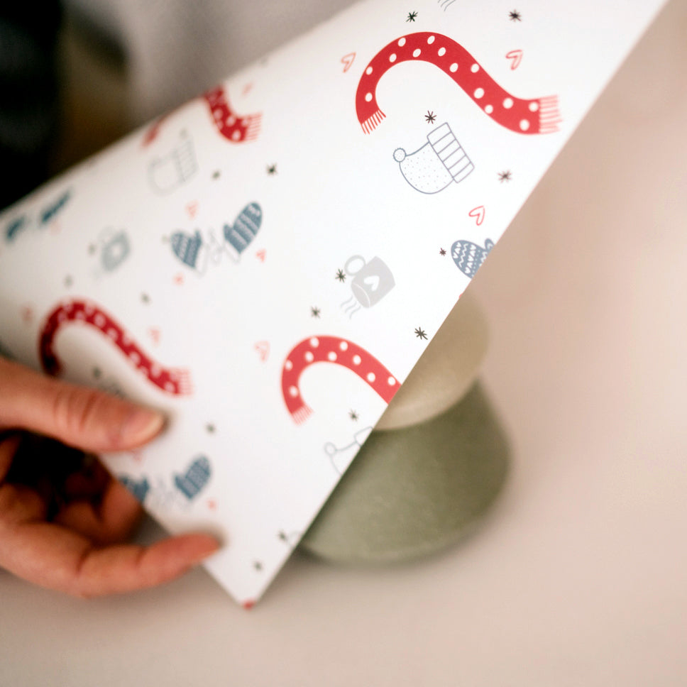 Cosy Christmas Wrapping Paper Single Sheet