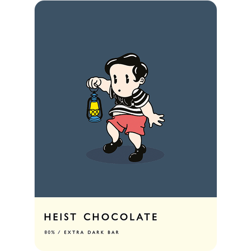 Heist 80% Extra Dark Chocolate Bar