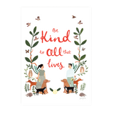 Jade Fisher Kind to all that lives A3 Art Print