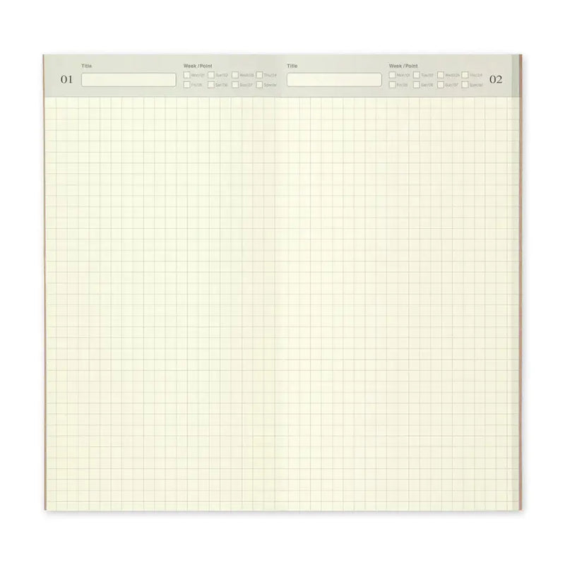 Traveler's Company Notebook Refill 005  Perpetual Diary Daily