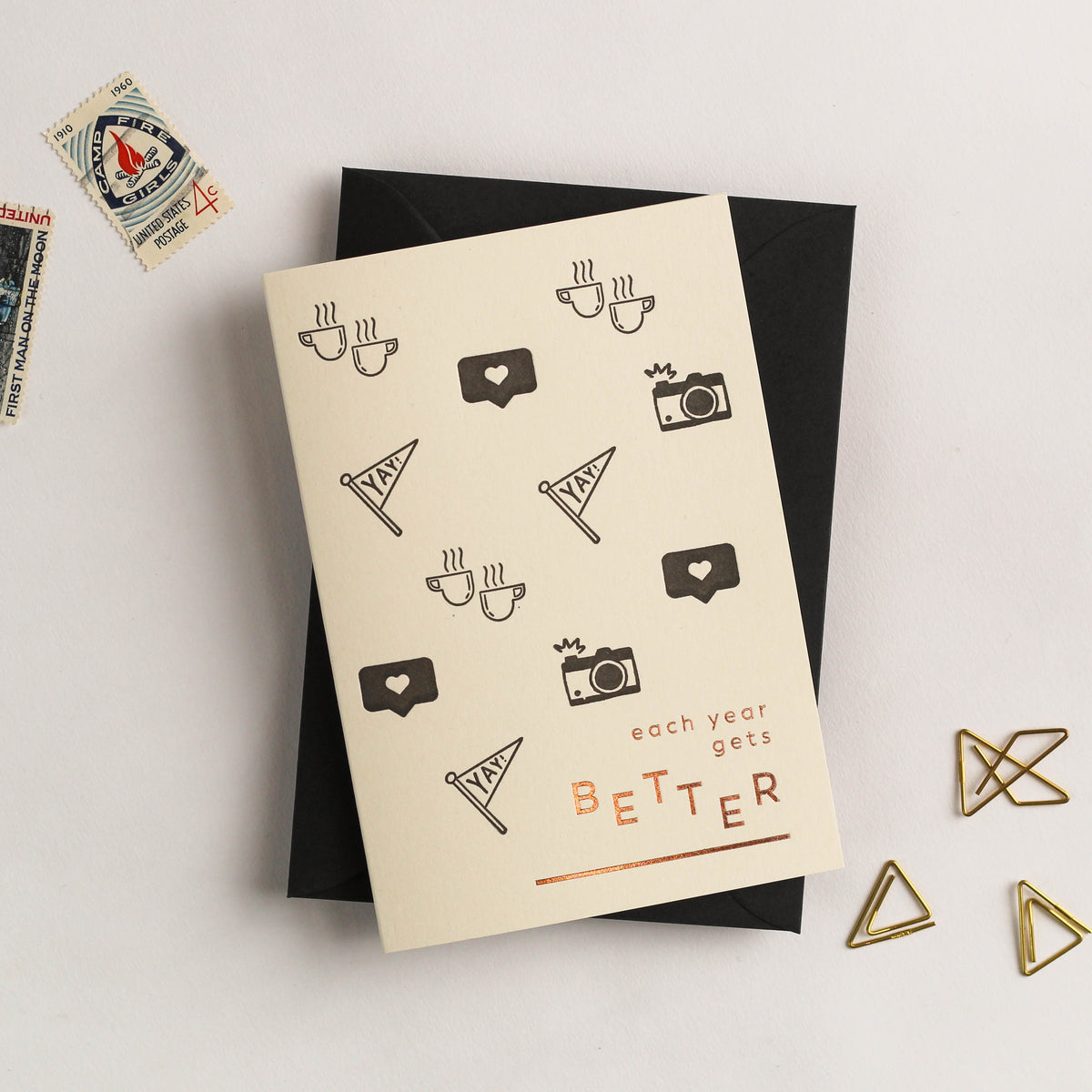 Each Year Gets Better Letterpress Card