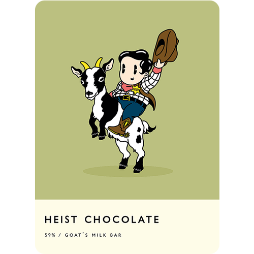 Heist 59% Goat's Milk Chocolate Bar