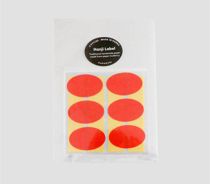 Hanji Label Mix - 3 sheets Handmade Paper Sticky Labels