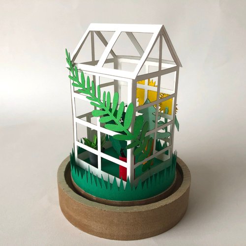 DIY Paper Greenhouse Craft Kit