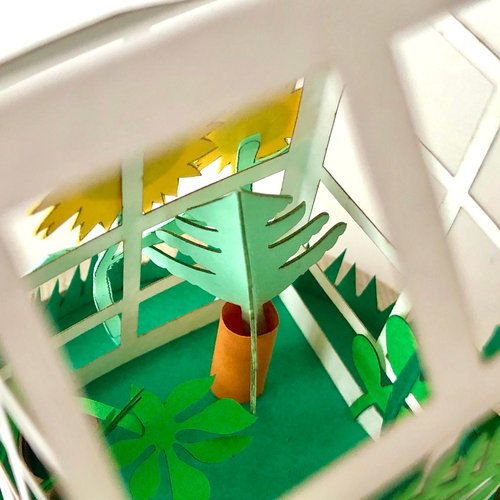 DIY Paper Greenhouse Craft Kit