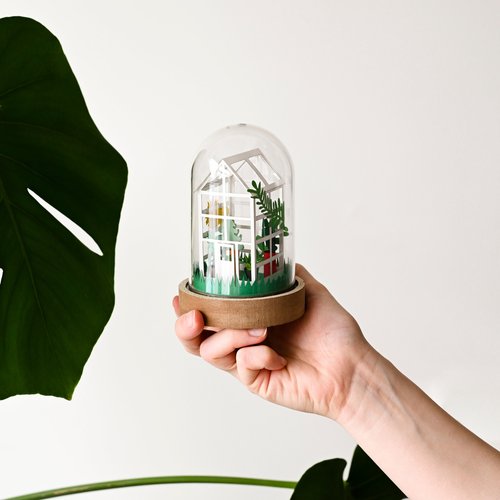 DIY Paper Greenhouse Craft Kit