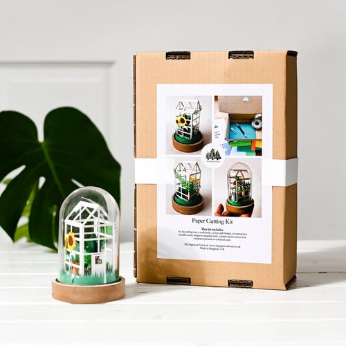 DIY Paper Greenhouse Craft Kit