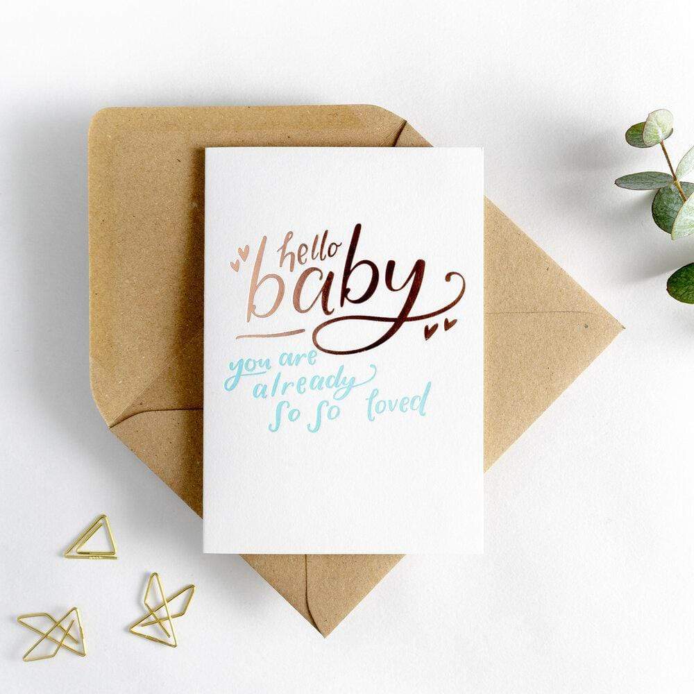 Hello Baby You Are Already So So Loved Blue Card
