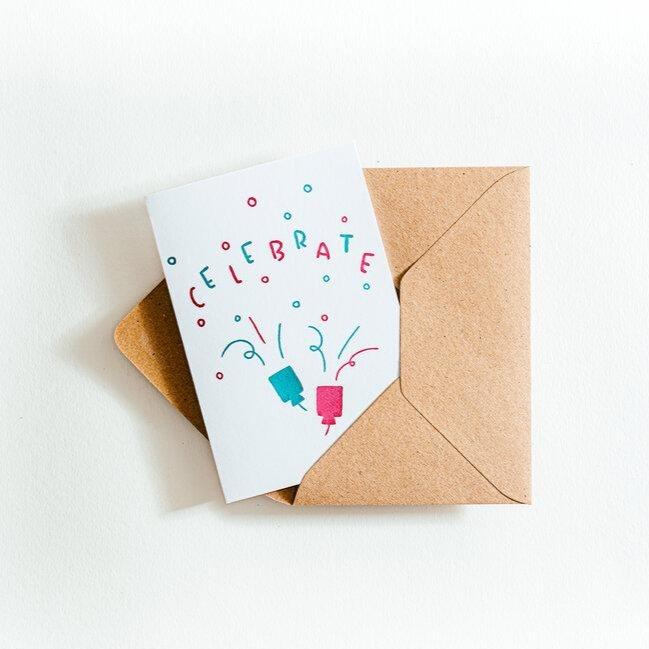 Celebrate Letterpress Card
