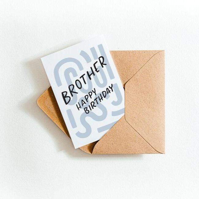 Brother Happy Birthday Letterpress Card