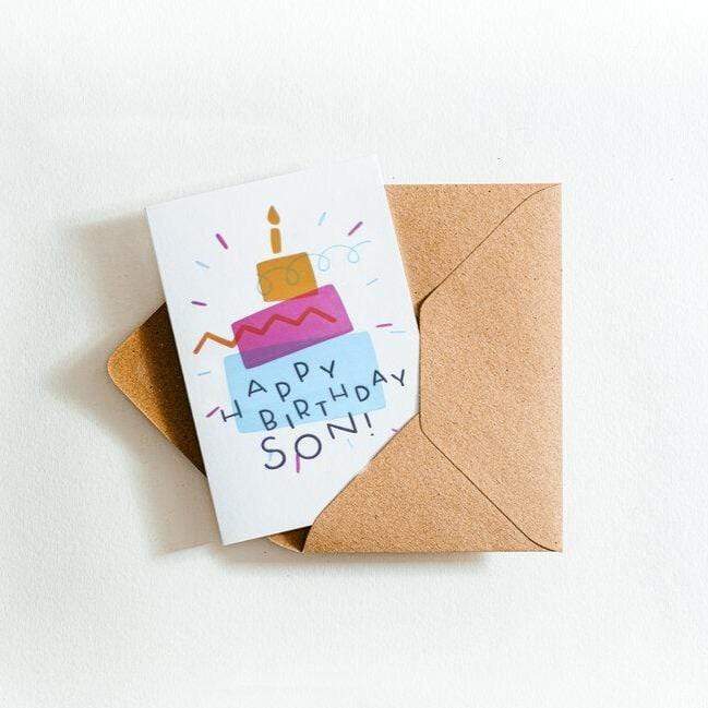 Happy Birthday Son Letterpess Card
