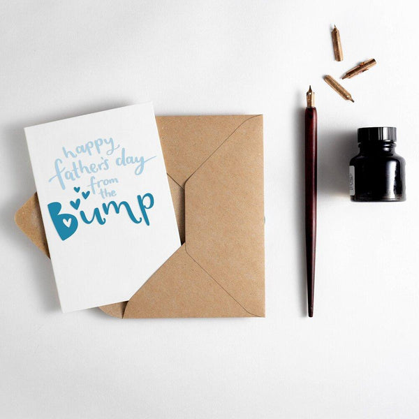 Happy Father's Day From The Bump Letterpress Card