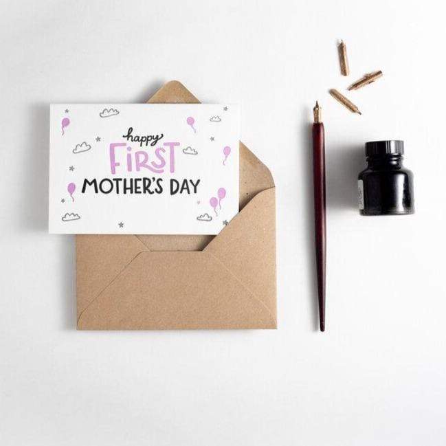 Happy First Mother's Day Letterpress Card