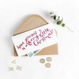 Have Yourself A Merry Little Christmas Letterpress Money Wallet Card