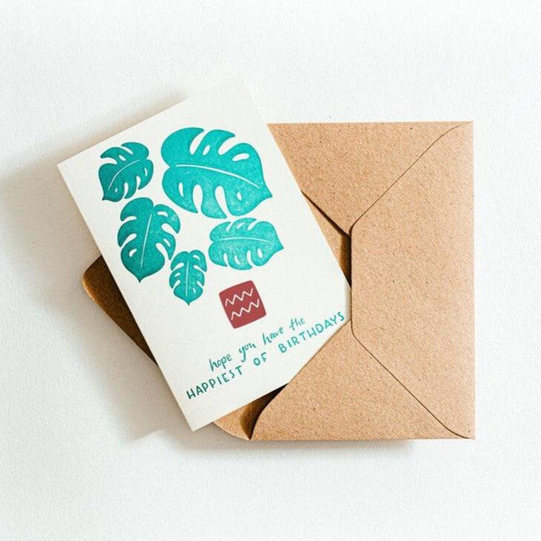 Hope You Have The Happiest Of Birthdays Letterpress Card