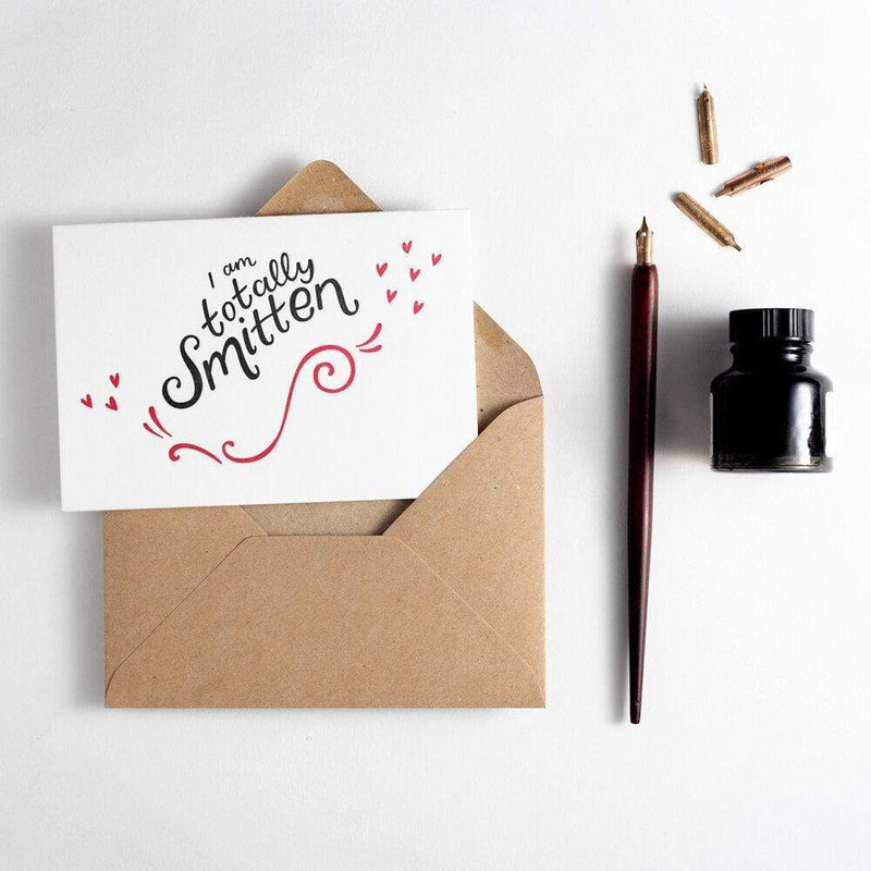 I Am Totally Smitten Letterpress Card