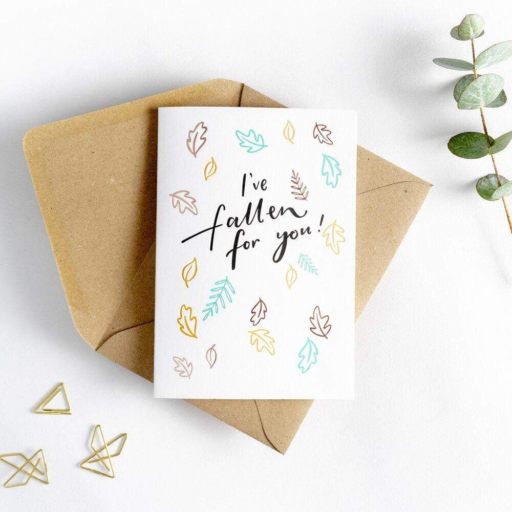 I've Fallen For You Letterpress Card