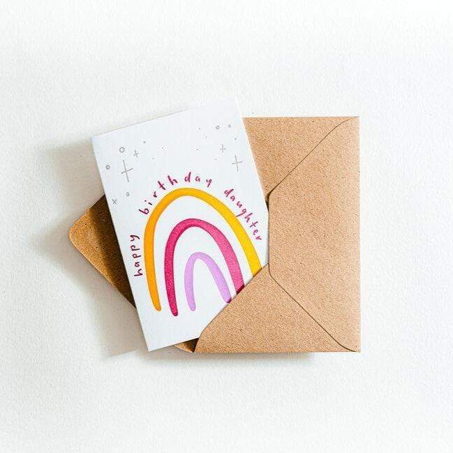 Happy Birthday Daughter Letterpress Card
