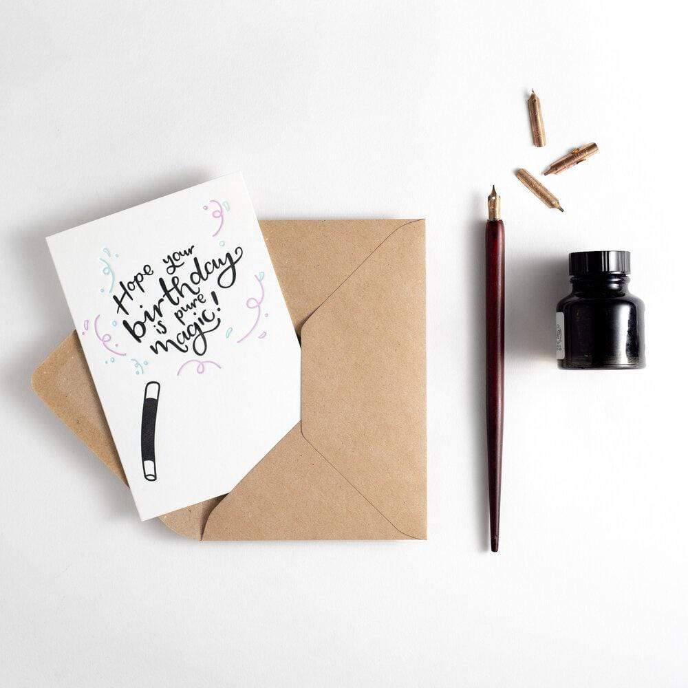 Hope Your Birthday Is Pure Magic Letterpress Card