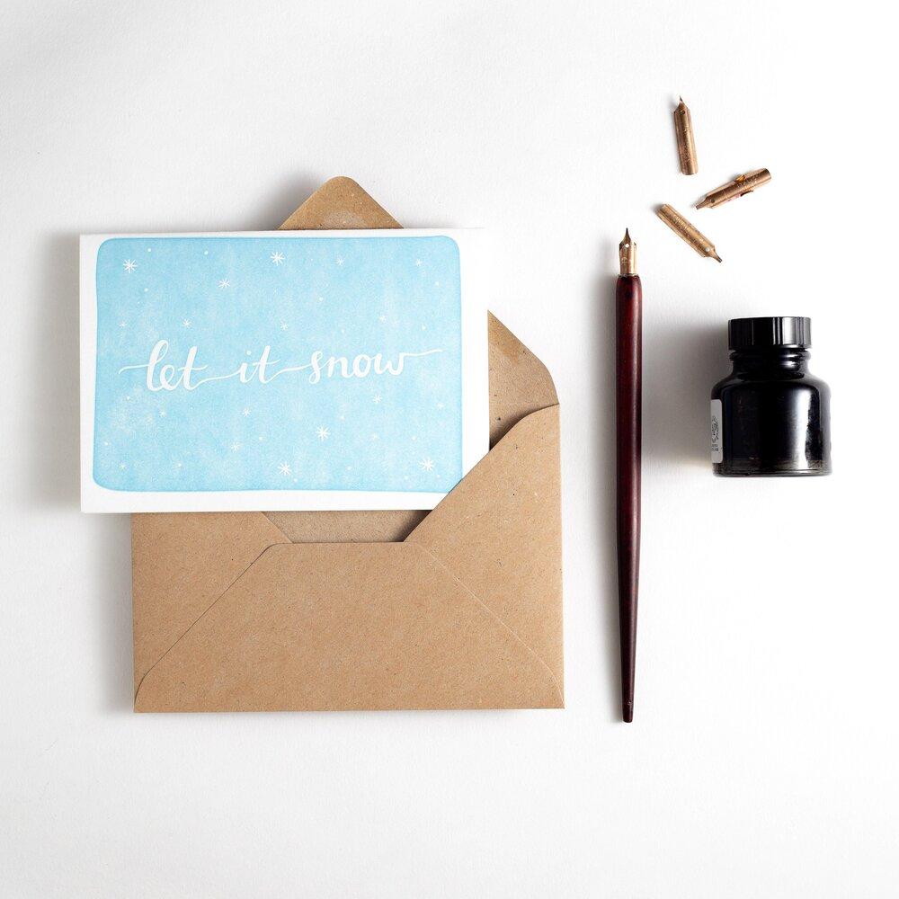 Let It Snow Christmas Card