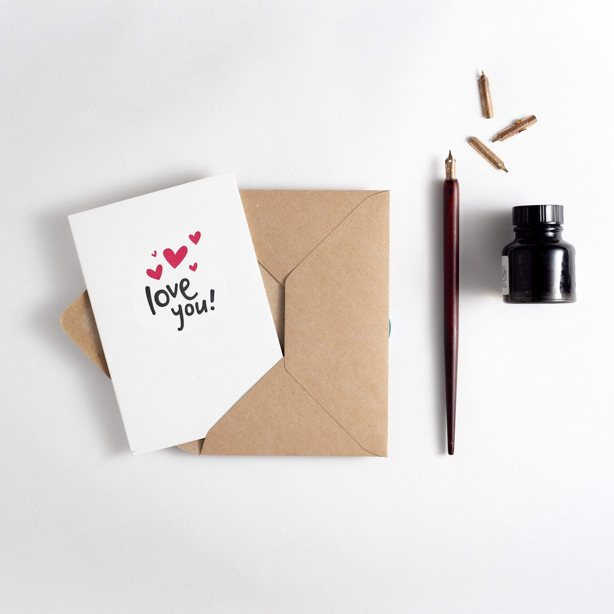 Love You Hearts Card