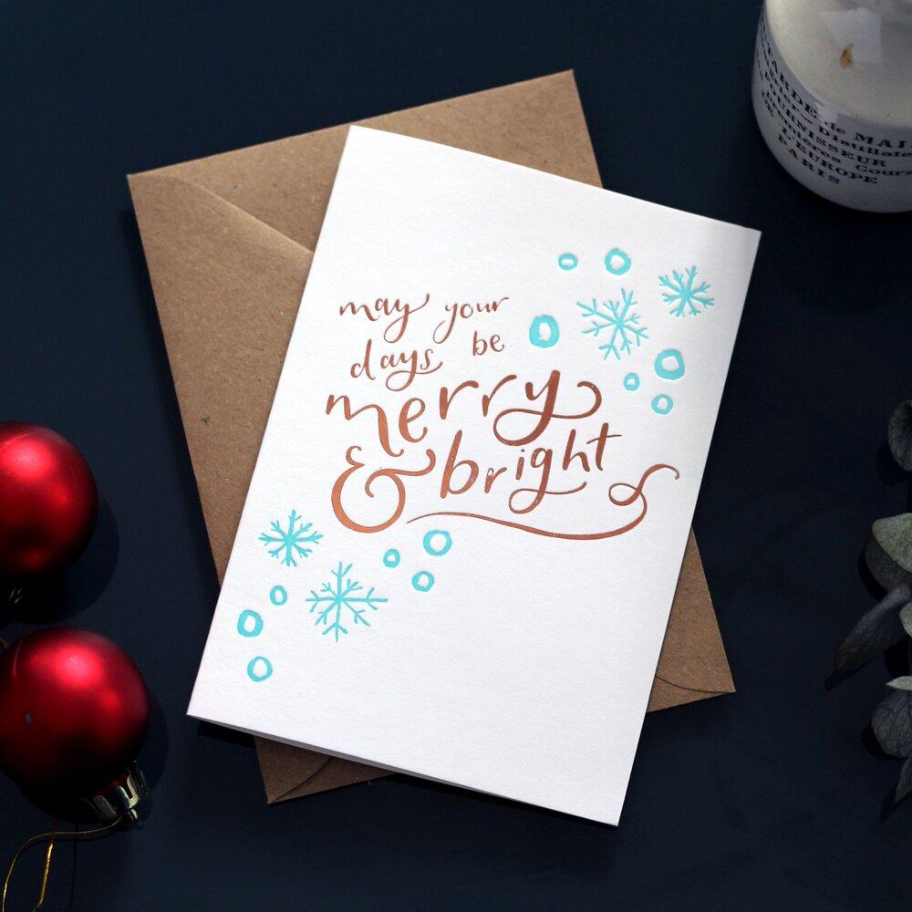 May Your Days Be Merry &amp; Bright Card