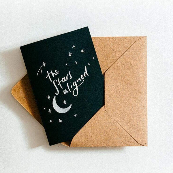 The Stars Aligned Letterpress Valentine's Card