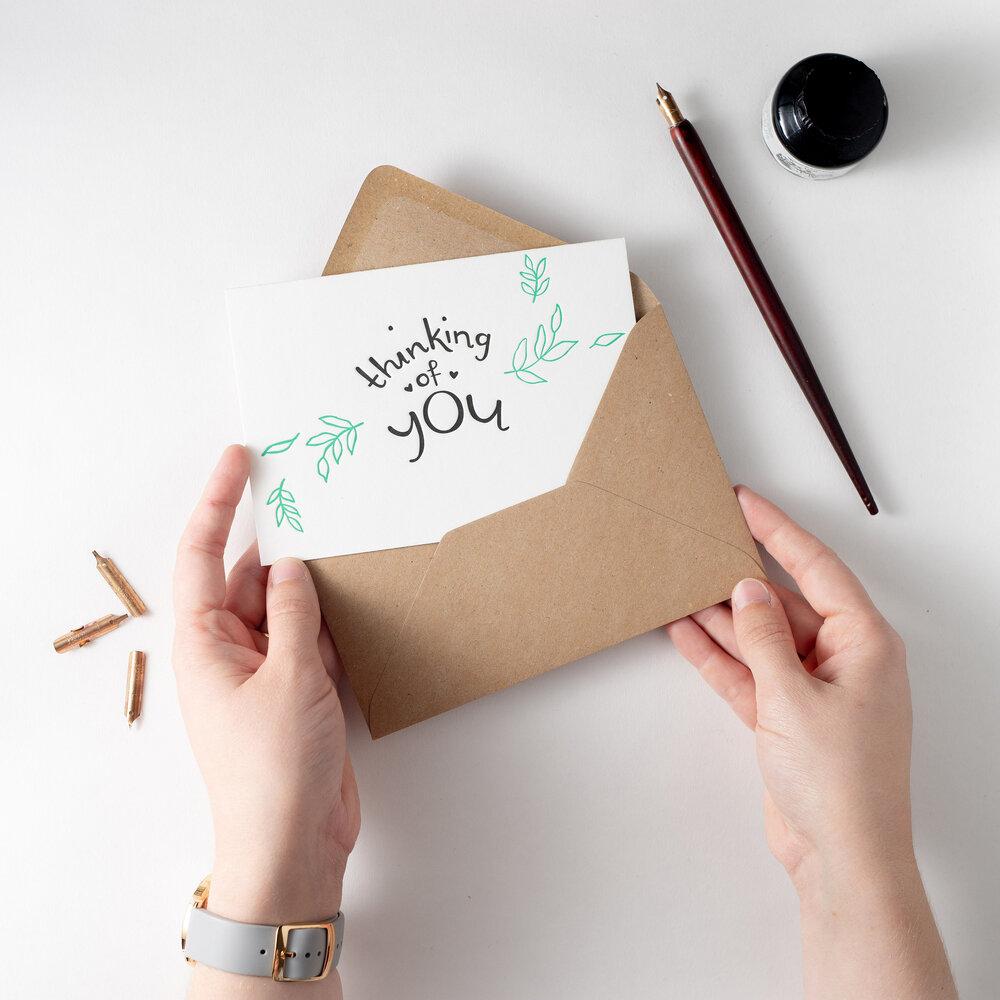 Thinking of You Letterpress Sympathy Card