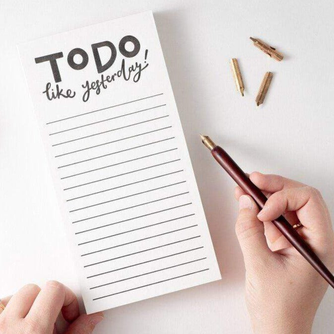 Hunter Paper Co To Do Like Yesterday Letterpress List Pad