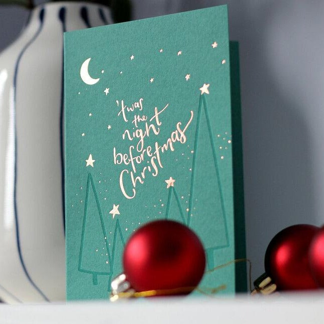 Twas The Night Before Christmas Letterpress Card