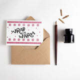 Wrap Up Warm Letterpress Christmas Card