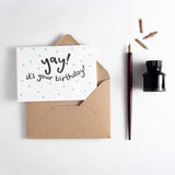 Yay! It's Your Birthday Letterpress Card