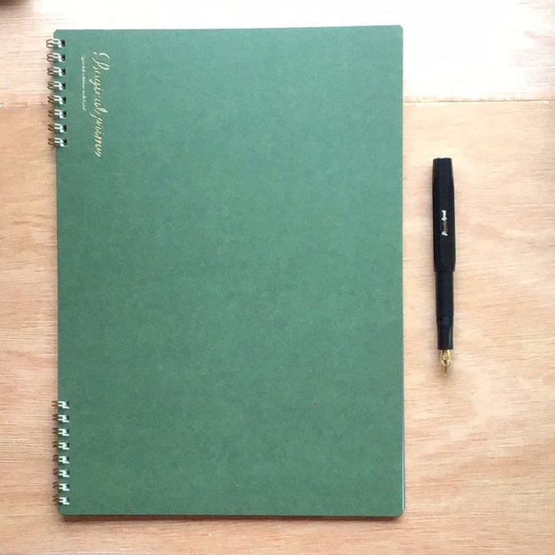 Nakabayashi Green Logical Prime Ringbound Notebook A4 Ruled