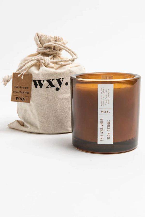 Wxy Smoked Rose & Sumatran Pine 5oz Candle