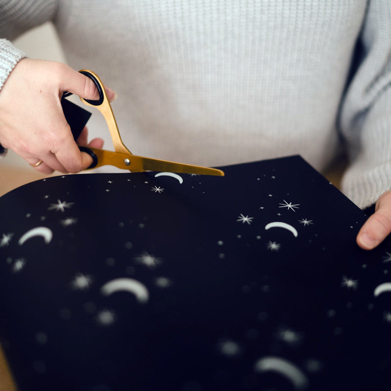 Moons Wrapping Paper Single Sheet