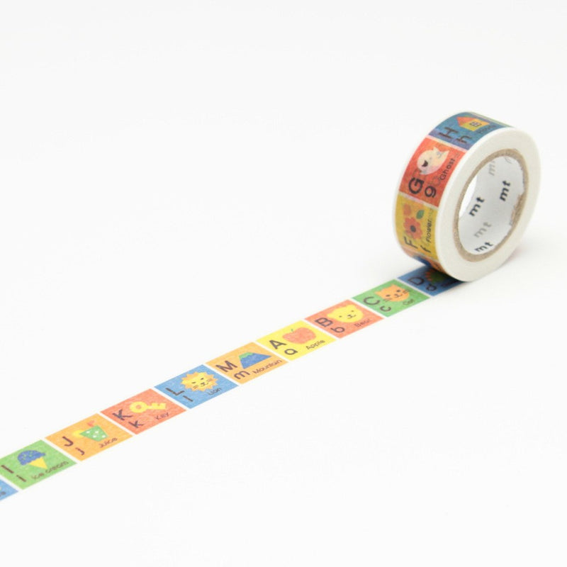 MT for Kids ''Alphabet A-M'' Washi Tape 1 Roll