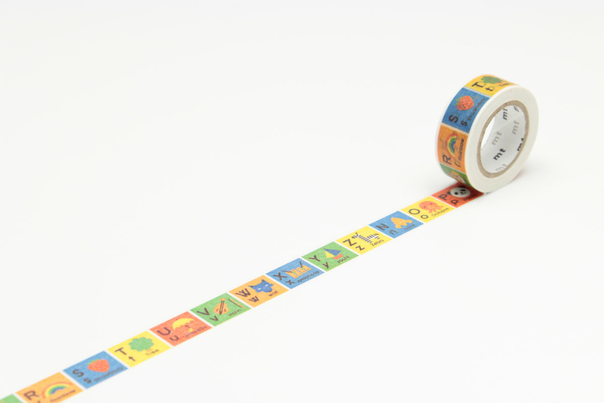 MT for Kids ''Alphabet N-Z'' Washi Tape 1 Roll