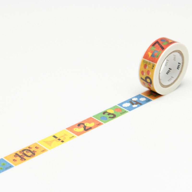 MT for Kids ''Number'' Washi Tape 1 Roll